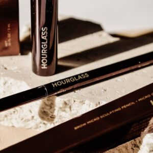 a close up of a mascara on a table