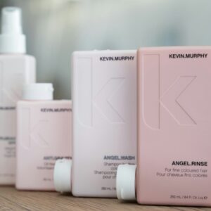 white and pink labeled bottles